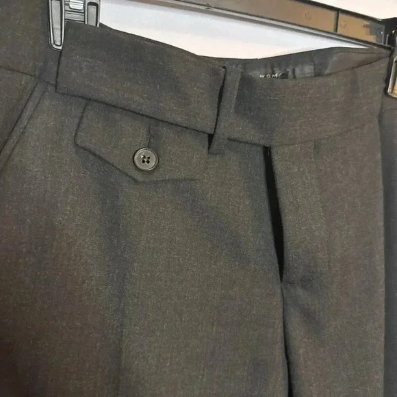 Zara Women Wide Leg Career Pants‎ Size 6 Gray Corpcore Careerchic Preppy Classic - Picture 3 of 6